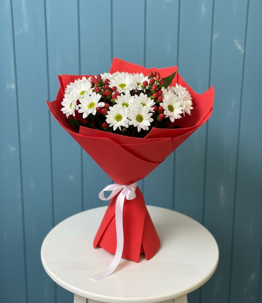 Букет цветов из: Хризантемы в Пушкино