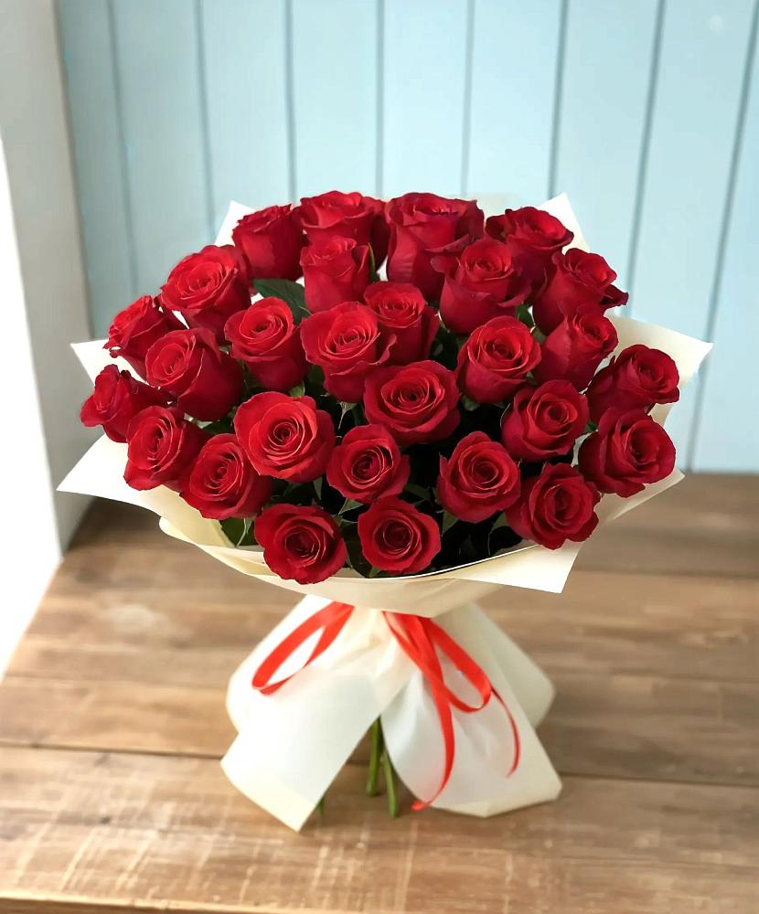 Букет 29 Красных роз в Пушкино