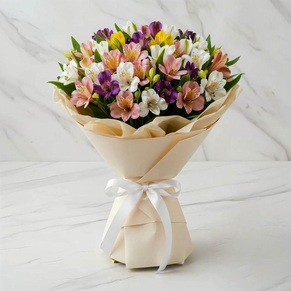 Букет цветов из: Альстромерии в Пушкино