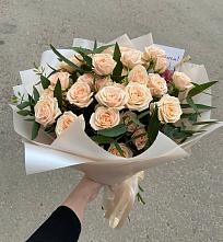 Букет Кремовые розы Латте в Пушкино