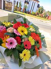 Букет цветов из:  Герберы #REPLACE_PRED# Пушкино