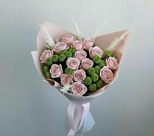 Букет цветов из:  Розы и Хризантемы в Пушкино