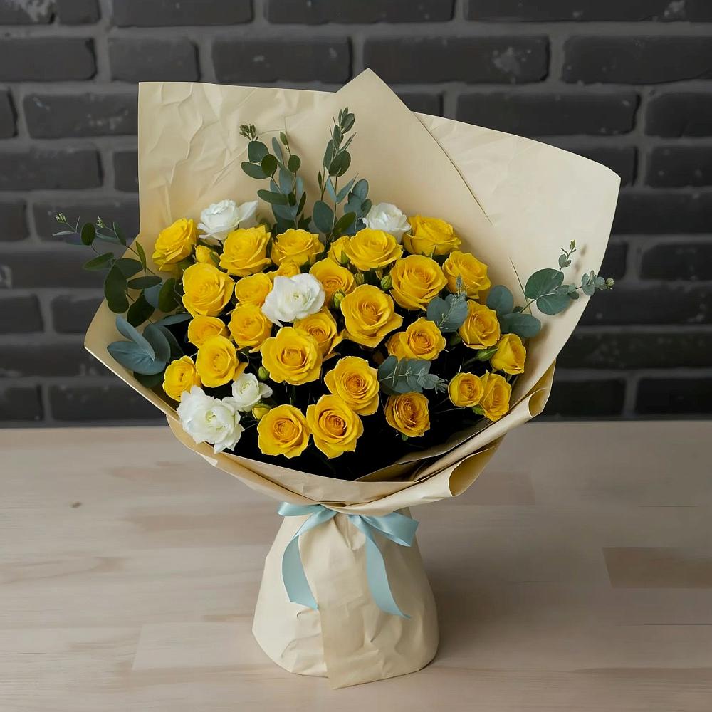 Букет цветов из: Розы в Пушкино