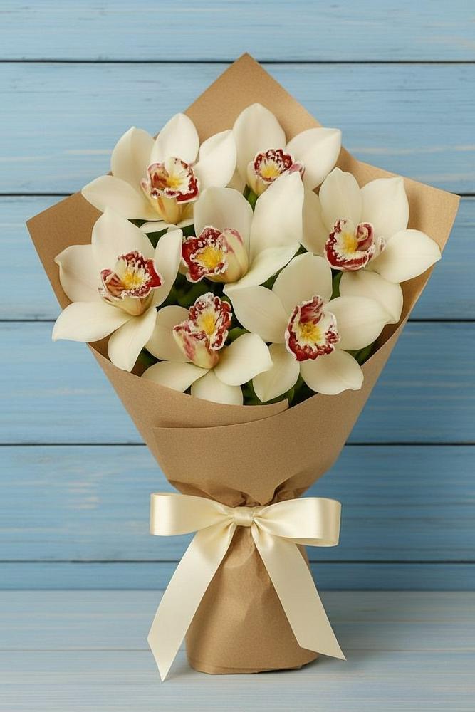 Букет цветов из: Орхидеи и Розы в Пушкино